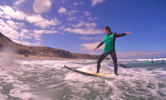 Surf Lessons in La Pared including pick up from Morro Jable, Jandía, Esquinzo and Costa Calma