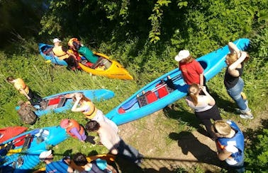 Canoeing in Ludza, Latvia