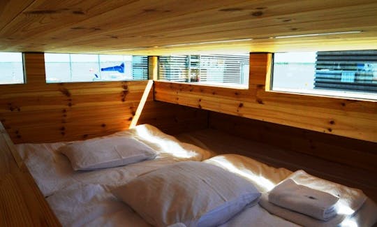 Sleep On HT9 Houseboat in Mielno, Poland