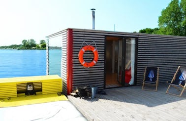 Houseboat HT10 with 2 Bedrooms and Floating Terrace in Poland