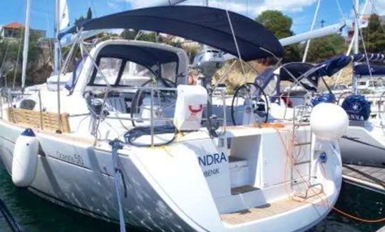 Charter 50ft "Tindra" Beneteau Oceanis Sailboat In Seget Donji, Croatia