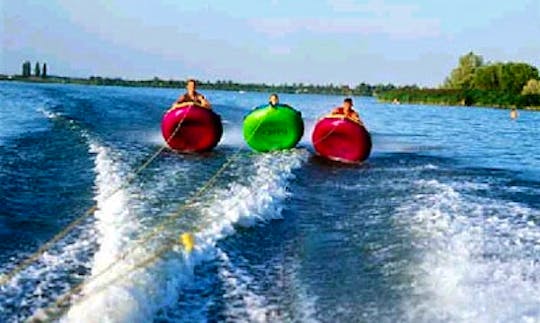 Enjoy Buoys Donuts Rides in Bodrogkisfalud, Hungary
