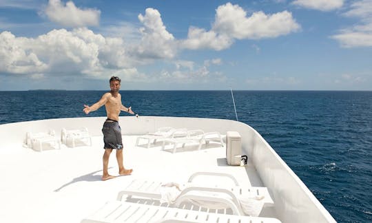 Surf Charter on 105' Power Mega Yacht in Male, Maldives