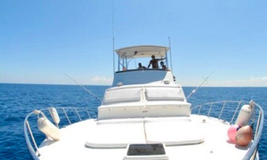 Sport fishing charter in Cancun, great service, great gear, great captain. The best fishing yacht in Cancun