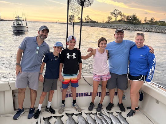 Lake Michigan Fishing Charters and Cruises on 36' Tiara Yacht