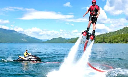 Flyboarding & Jetpacking Experience for water parties on Round Lake, Michigan