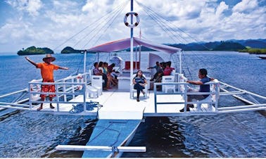 Enjoy at Britania Islets, Philippines on La Entrada Passenger Boat