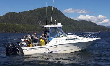 Day Lodging and Fishing Trips on 28ft "Tell 'N Tales" in British Columbia