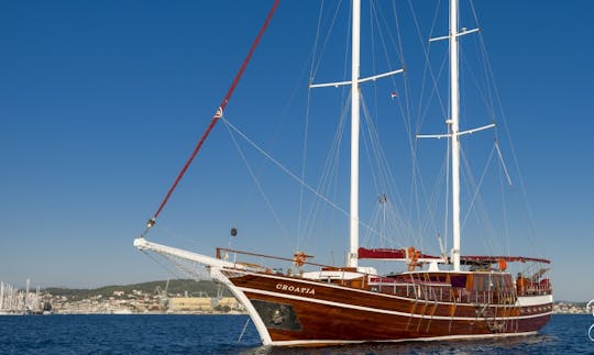 Charter a 125' Sailing Gulet wit 7 Cabins in Šibensko Kninska, Croatia