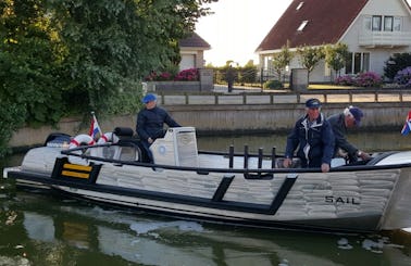 Rent 23' Workout Canal Boat in Harlingen, Friesland