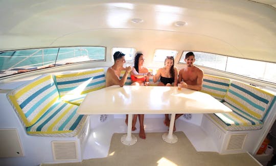 Charter this 37ft ft Cruising Catamaran for a Boat Party in Cancún, Quintana Roo