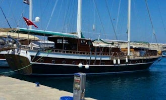 Cruise along the Muğla,Turkey with this 14 people Gulet
