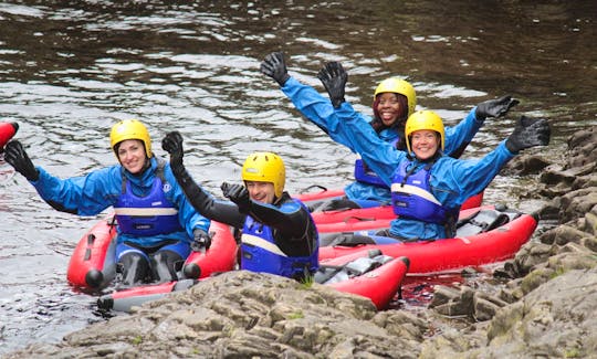 River Bugging on the River Tummel Near Pitlochry, Perthshre, Scotland with Splash White Water Rafting.
