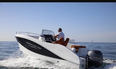 17' Deck Boat Rental in Trogir, Croatia for up to 7 friends