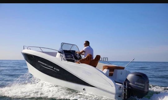 17' Deck Boat Rental in Trogir, Croatia for up to 7 friends