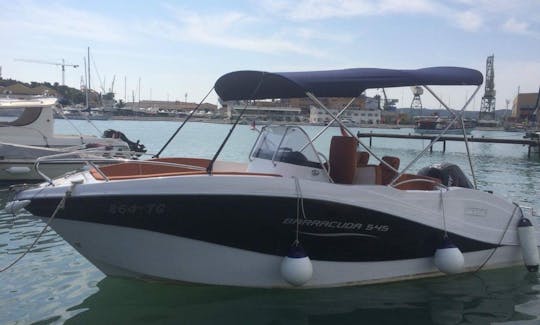 Rent a 7 person Barracuda 545 Open Deck Boat in Trogir, Croatia