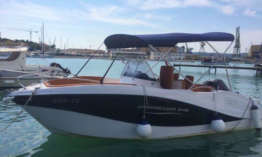 Rent a 7 person Barracuda 545 Open Deck Boat in Trogir, Croatia
