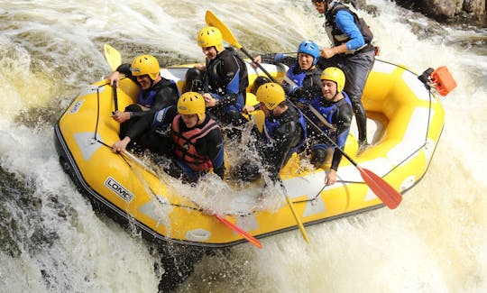 Rafting and River Bugging with Splash White Water Rafting in Aberfeldy Scotland.