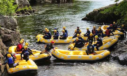 Rafting and River Bugging with Splash White Water Rafting in Aberfeldy Scotland.