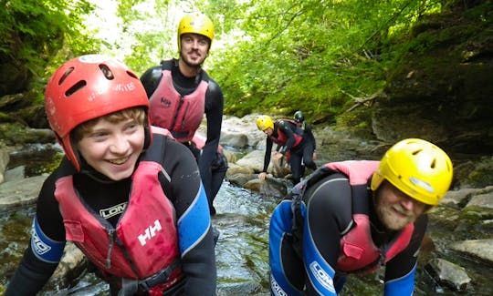 Rafting and Canyoning with Splash White water rafting in Aberfeldy, Scotland.
