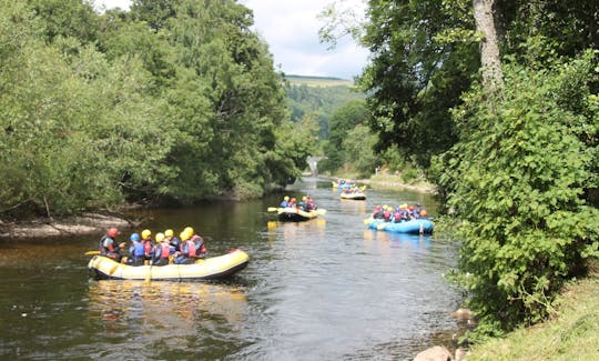 Rafting and Canyoning with Splash White water rafting in Aberfeldy, Scotland.