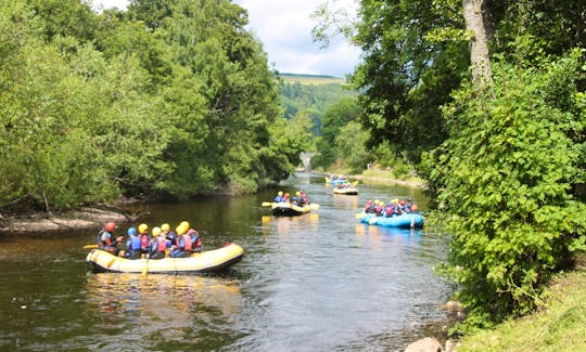 Rafting and Canyoning with Splash White water rafting in Aberfeldy, Scotland.