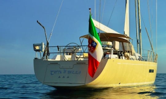 Charter 72ft Cruising Monohull in Sicily, Tuscany, Amalfi Coast, Corse, Sardinia, Cote d’Azur