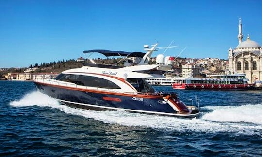 Spend the day in the beautiful sea of İstanbul, Turkey with this luxury motor yc