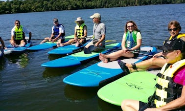 Passeio/aula de paddleboard em Oak Hollow Lake, HighPoint, NC