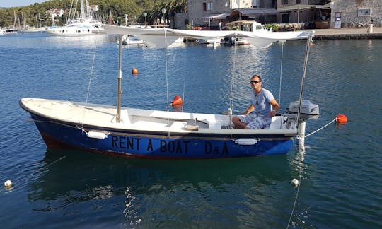 Alugue um bote para 5 pessoas em Vrboska, Dalmácia, para se divertir nas ilhas