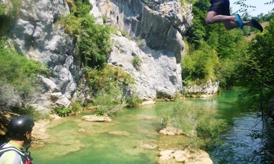 Kayaking on upper river Mreznica - Slunj, Croatia