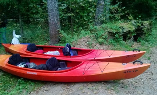 Kayak and Canoe rental Laivuire.lv, Perception Vista Kayak, Latvia