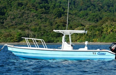 Go Fishing in a 27' CaribePro Panga Center Console Charter in Veraguas, Panama