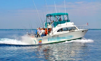 Fishing Charter On 34ft Grand Illusion 2 Silverton Sport Fisherman Yacht in Algoma, Wisconsin