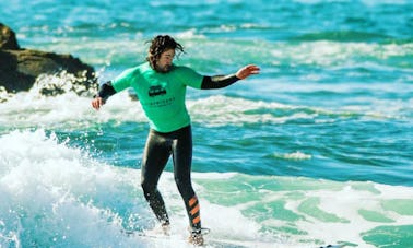 Cours de surf à Ericeira, Portugal