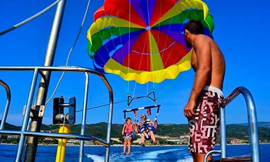 Fly with the Parasailing in Ouranoupoli, Chalkidiki