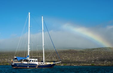 Sailing Yacht In Galapagos, Ecuador