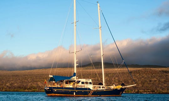 Sailing Yacht In Galapagos, Ecuador