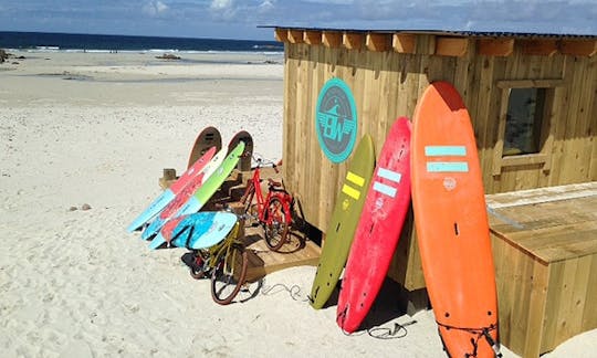 Surf Lessons and Rentals in Balevullin, Scotland with Marti and Suds