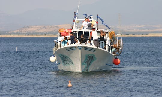 Sightseeing in Sant'Antioco, Italy on 49' New Antonina Motor Yatch