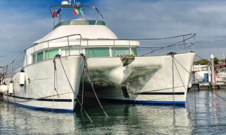 Charter Fly Catamaran Lagoon Power 43 Motor Power Catamaran in Lecce, Italy