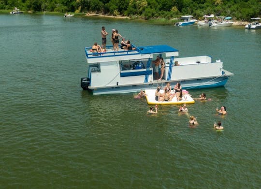 Bote para fiestas privadas de 35 pies con baño, cubierta superior y tapete de agua, #1 Bachelorette