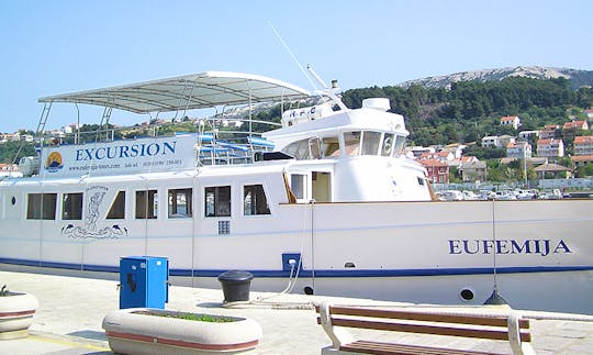 Enjoy Sightseeing in Rab, Croatia on 79' Passenger Boat
