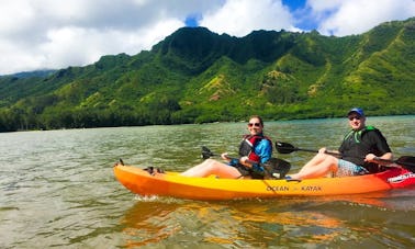 Excursão autoguiada de caiaque pelo rio da floresta tropical de Kahana