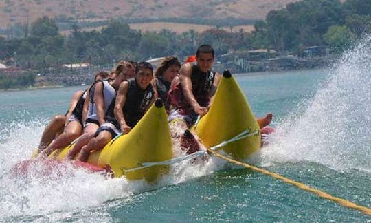Fun filled Banana Boat Rides in Hazafon, Israel