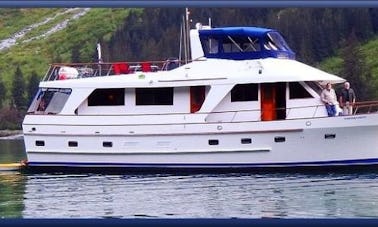 65′ Motor Yacht Charter in Juneau, Alaska