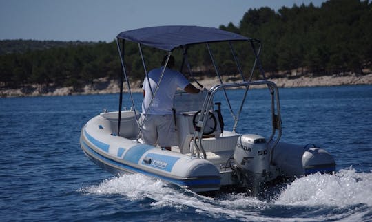 Rent 16' Lomac 500 Rigid Inflatable Boat in Sveti Filip i Jakov, Croatia