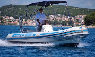 Rent 16' Lomac 500 Rigid Inflatable Boat in Sveti Filip i Jakov, Croatia