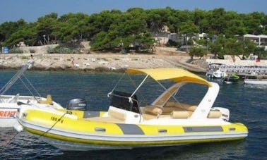 Rent 23' Rigid Inflatable Boat in Hvar, Croatia