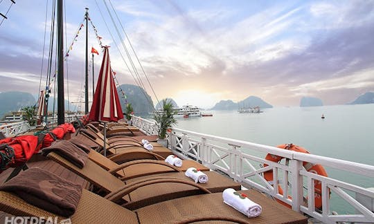 Enjoy Cruising in Ha Long, Vietnam on Sun Legend Passenger Boat